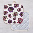 Counter Couture Lotus Oven Mitt &amp; Pot Holder