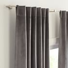 Lustre Velvet Curtain - Slate