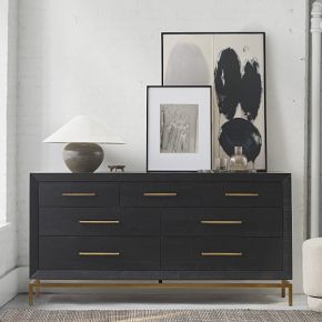 Alexa Burnished 7-Drawer Dresser - Modern & Timeless Design