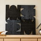 Frameless Geometric Wood Wall Art