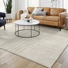 Painted Mixed Stripes Wool Rug