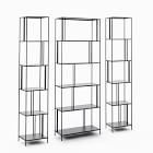 Profile Wide Bookcase &amp; 2 Narrow Bookcases Set