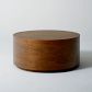 Volume Round Drum Coffee Table (36"–44") - Wood