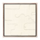 Squiggle II Alabaster Framed Wall Art by Black Bird Art Co.