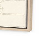 Squiggle II Alabaster Framed Wall Art by Black Bird Art Co.