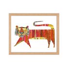 WerkShoppe Striped Tiger Framed Wall Art