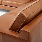 Drake Leather 3-Piece L-Shaped Sectional (100")
