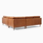 Drake Leather 3-Piece L-Shaped Sectional (100")