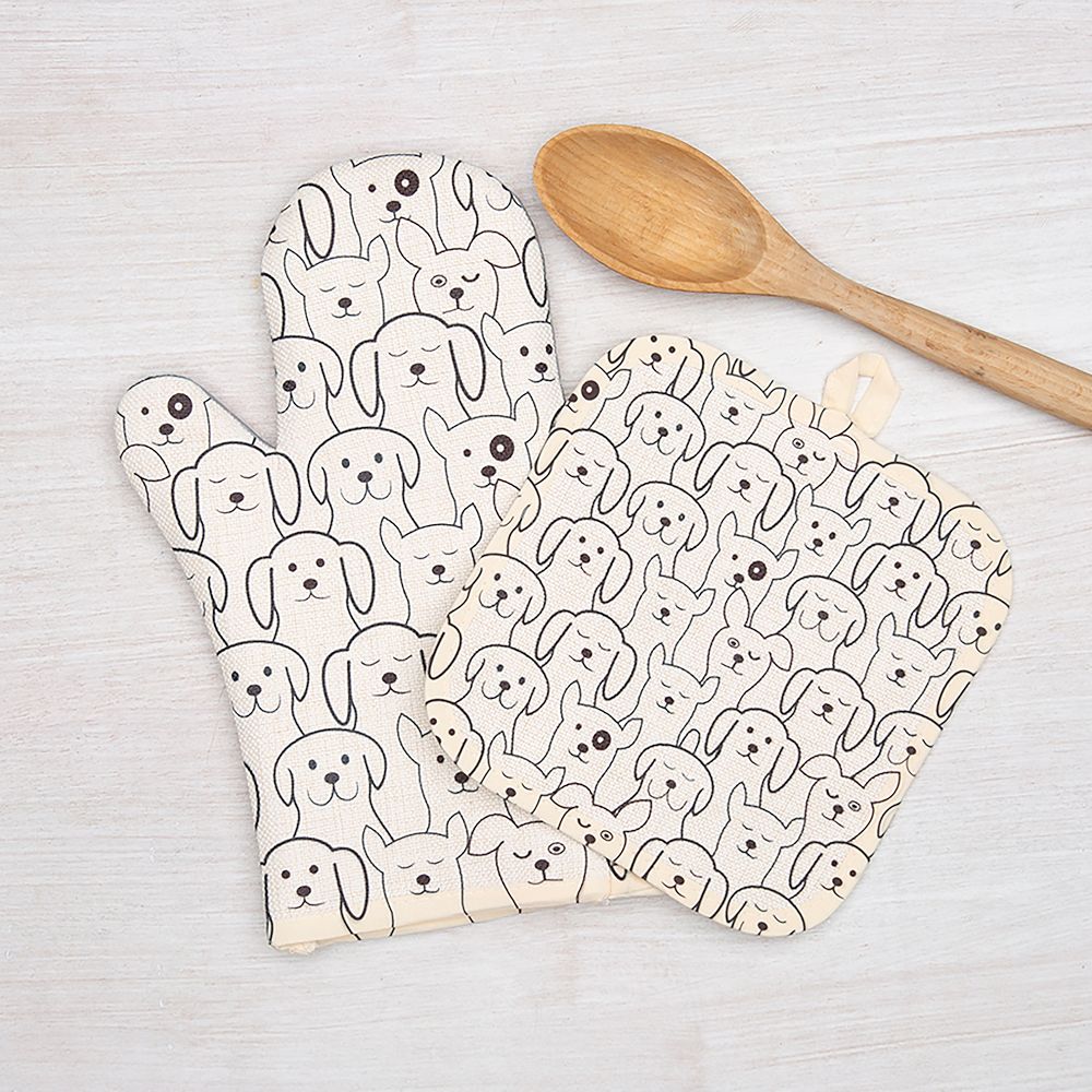Counter Couture Dog Oven Mitt & Pot Holder