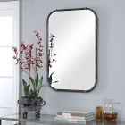 Industrial Iron Pipe Wall Mirror