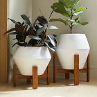Ilya Turned Wood Planters