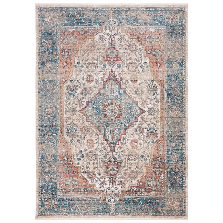 Brushed Flowers Performance Rug
