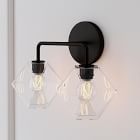 Sculptural 2-Light Faceted Sconce