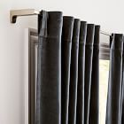 Cotton Velvet Curtain - Stormy Blue