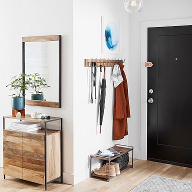 Industrial Shoe Rack, Entryway Organization | West Elm