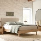 Miles Wood &amp; Upholstered Bed