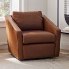 Tessa Deco Leather Swivel Chair