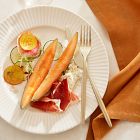 Textured Stoneware Salad Plate Sets