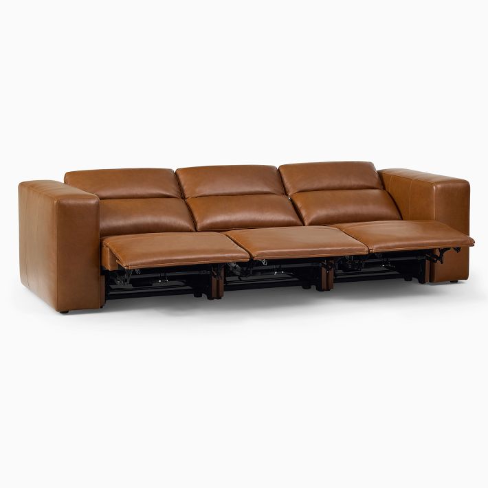 Leo Motion Reclining Leather Sofa (91