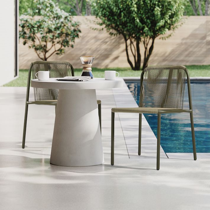 Oceana Outdoor Stacking Dining Chair (Set of 2)