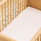 Organic Painterly Grid Crib Fitted Sheet