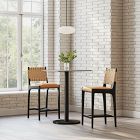 Orbit Restaurant Rectangle Bar Table - Quartz