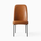 Jack Metal Frame High Back Leather Dining Chair