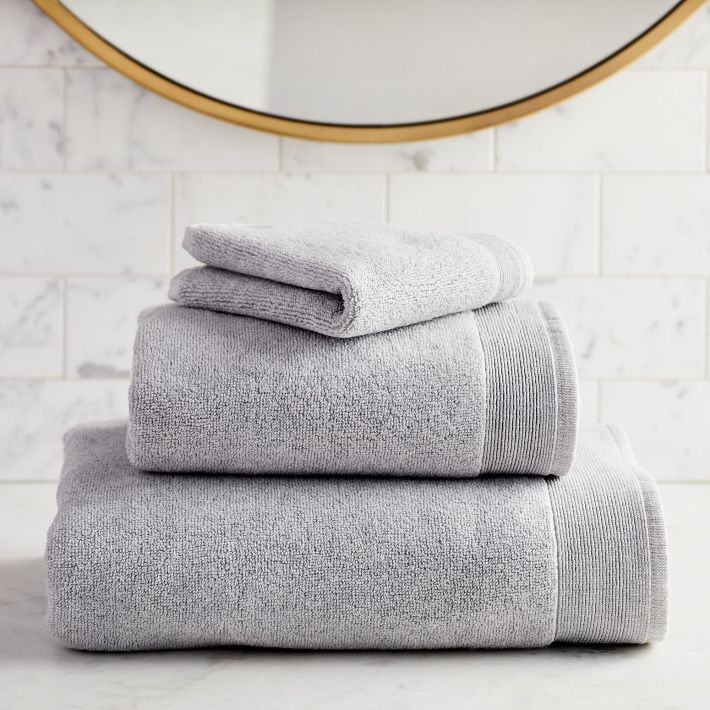 Plush Fibrosoft™ Towels (Frost Gray; Hand towel)