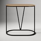 Rivera C-Shaped Side Table - Wood