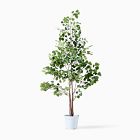 Faux Potted Ficus Tree