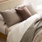 European Flax Linen Linework Quilt &amp; Shams
