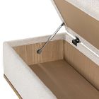 Round Plinth Legs Storage Bench (55")