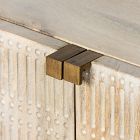 Carved Mango Wood Nightstand (25")