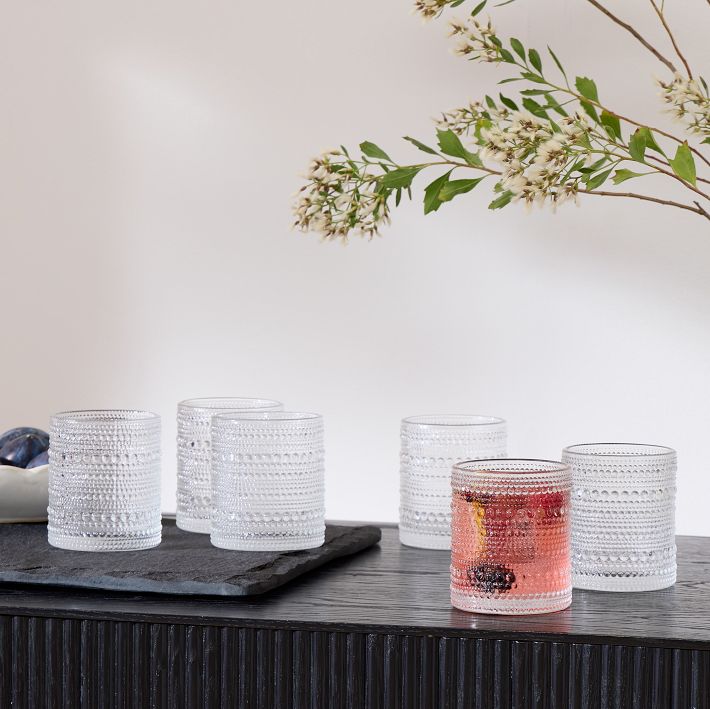Jupiter Beaded Short Drinking Glasses (Set of 6)