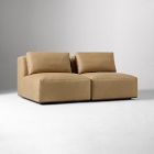 Quinten Leather Modular Armless Sofa (68&quot;&ndash;102&quot;)