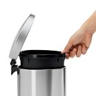 simplehuman 6L Semi-Round Step Trash Can