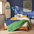 Thin Lines on Olive Green Framed Wall Art by Roseanne Kenny