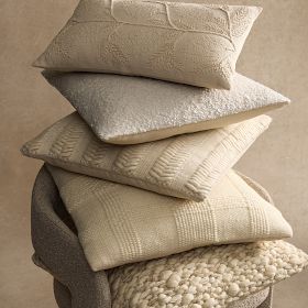 Chunky Paddle Woven Pillow Cover | West Elm