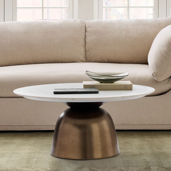 Olina Marble Coffee Table (36&quot;)