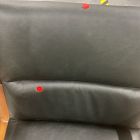 Open Box: Cooper Mid Century Office Chair - Wood Arm, Black Ludlow Leather