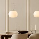 Aria Rounded Rectangle Glass Pendant (12"-16")