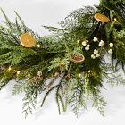 Pre-Lit Faux Citrus Garland
