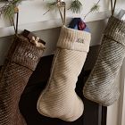 Corded Bias Velvet Stockings