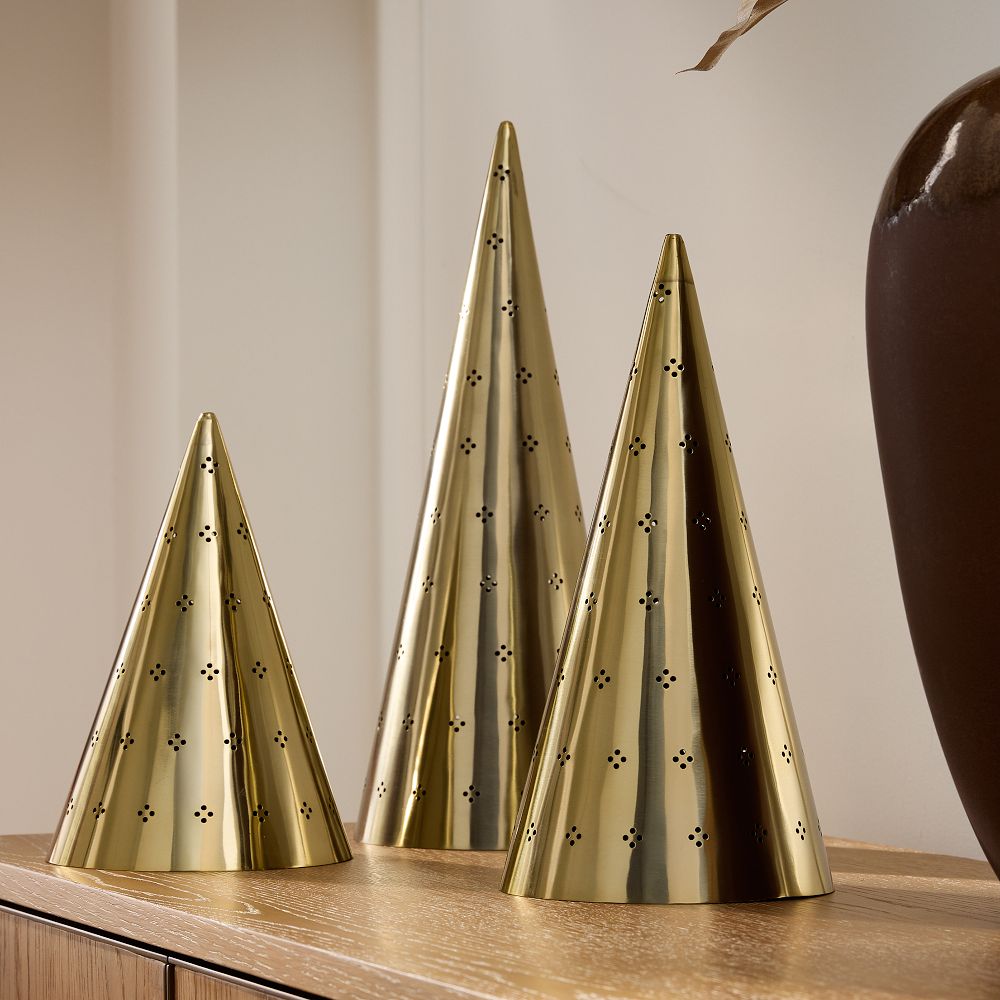 Punched Metal Tabletop Trees