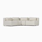 Billy Cotton Curved Armless L-Shaped Sectional (70"&ndash;101")