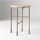 Fay Travertine Side Table (13.5")