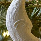 Cotton Mache Crescent Moon Ornament