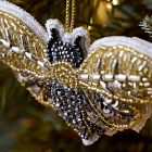 Embroidered Bee Wings Ornament