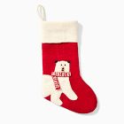 Polar Bear Felt Stocking