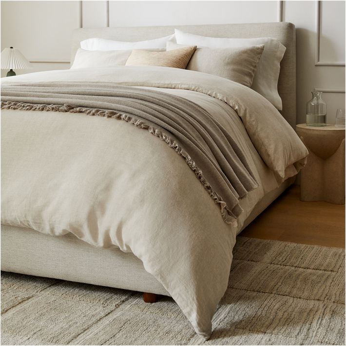 European Flax Linen Duvet Cover & 2 Shams
